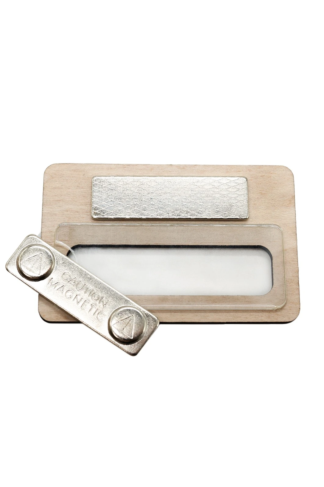 Бейдж из фанеры с гравировкой 47х73 мм "Paulig"#1