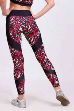 Легинсы женские с широким поясом с принтом "Smithereens"#2