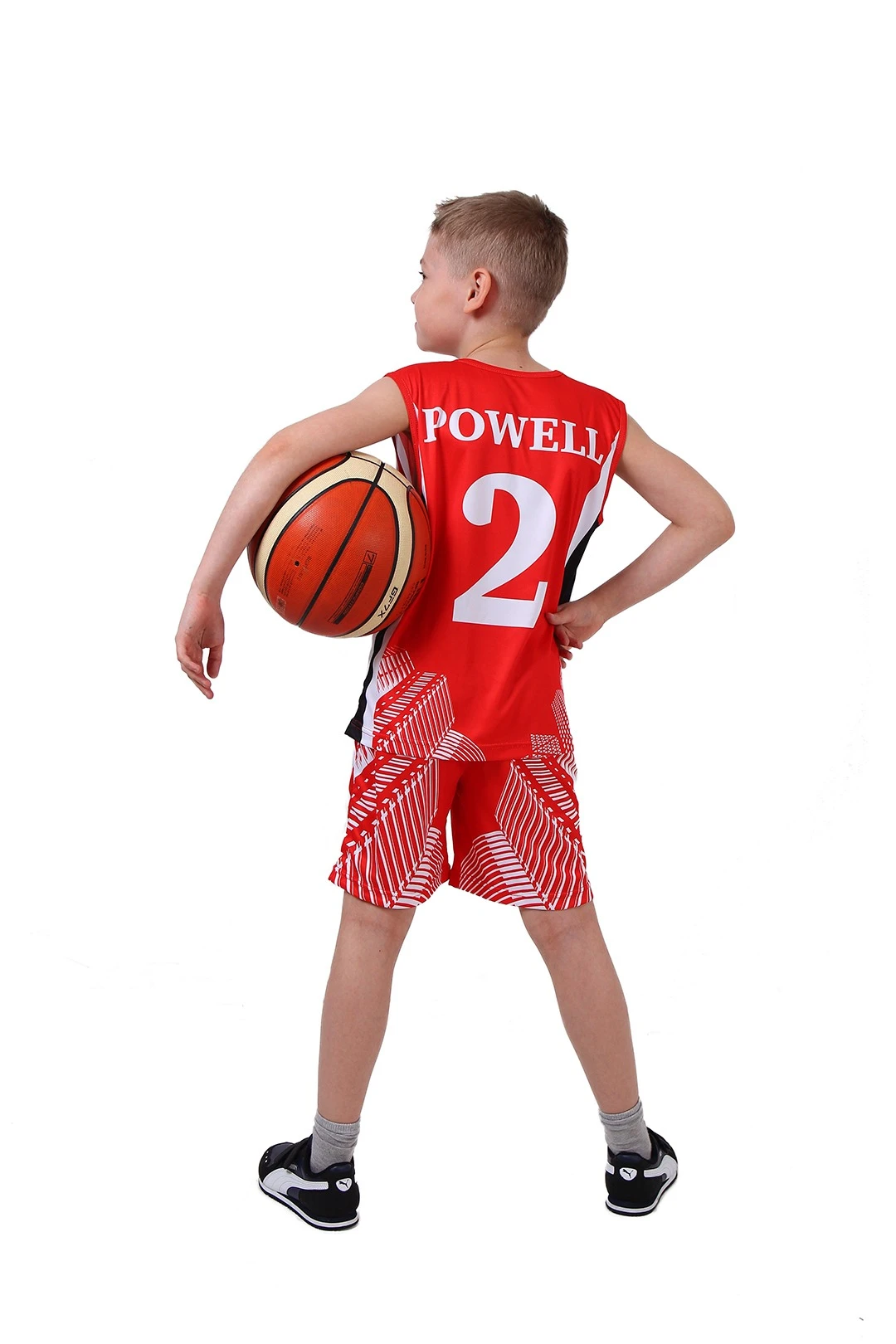 Баскетбольная форма Рассел детская с полной запечаткой "Powell"#1
