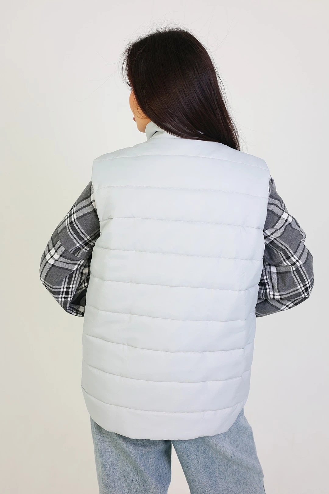 Жилет Эмбер на синтепоне со стежкой унисекс, однотонный#8