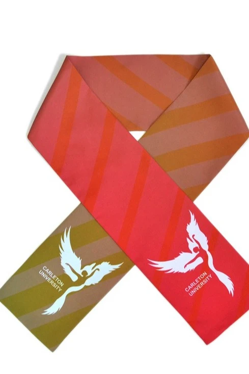 Купить шарф печатный 15х100 см "Carleton University"
