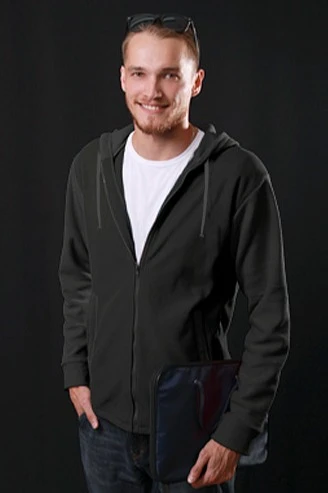 Купить чёрную толстовку Харисон унисекс