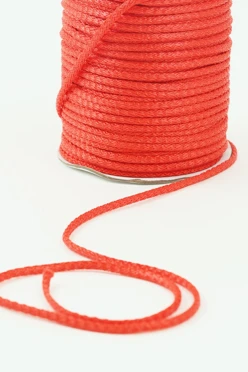 Купить шнур круглый с сердечником 6 мм пэ, красный