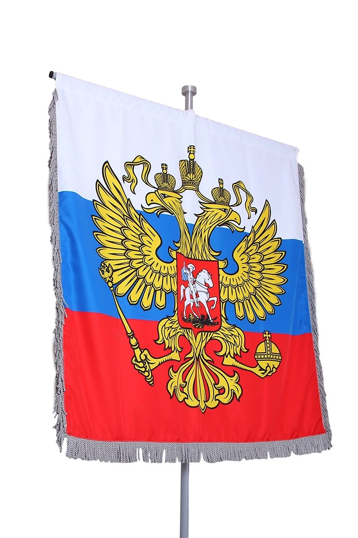 Штандарт РФ печатный 100х100 см#4