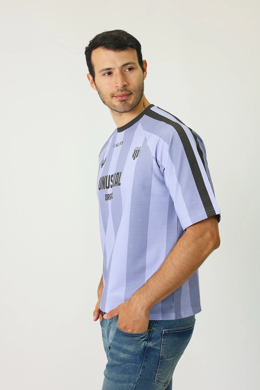 Футболка Джексон оверсайз унисекс из футера с полной запечаткой "Unusual"#2