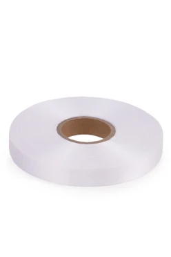 Купить ленту сaтин шириной 15 мм, однотонную белую