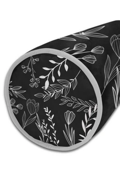 Подушка-валик 16х45 см, с принтом "Leaves only"#1