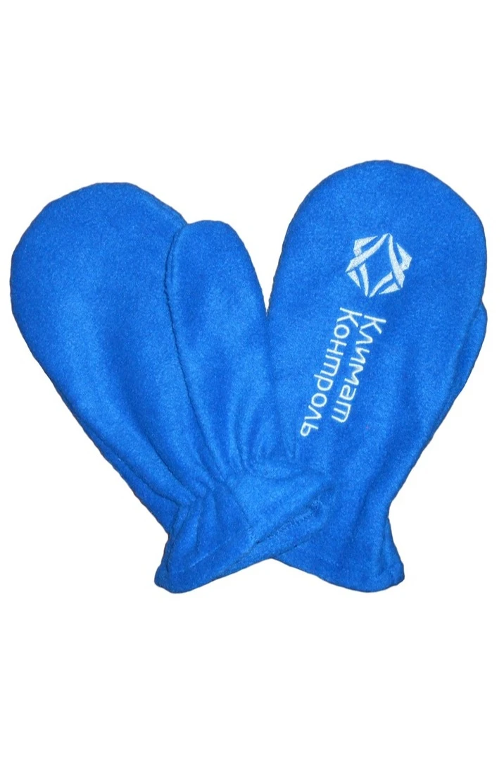 Варежки флисовые однослойные взрослые, однотонные "Climate control"#1