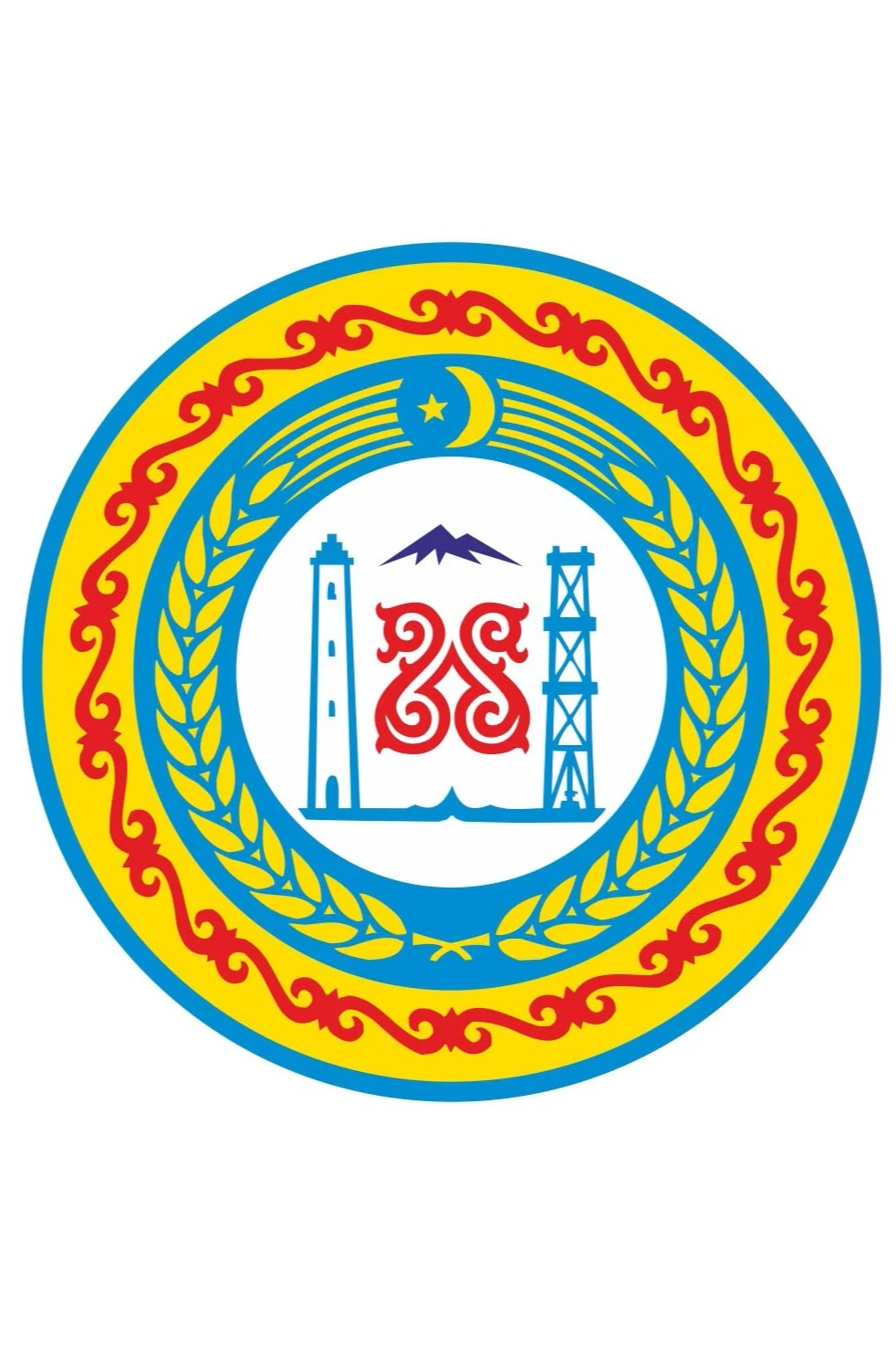 Герб Республики Чечня 52х62 см, барельеф, металлонапыление#1 Герб Республики Чечня 52х62 см, барельеф, металлонапыление#1