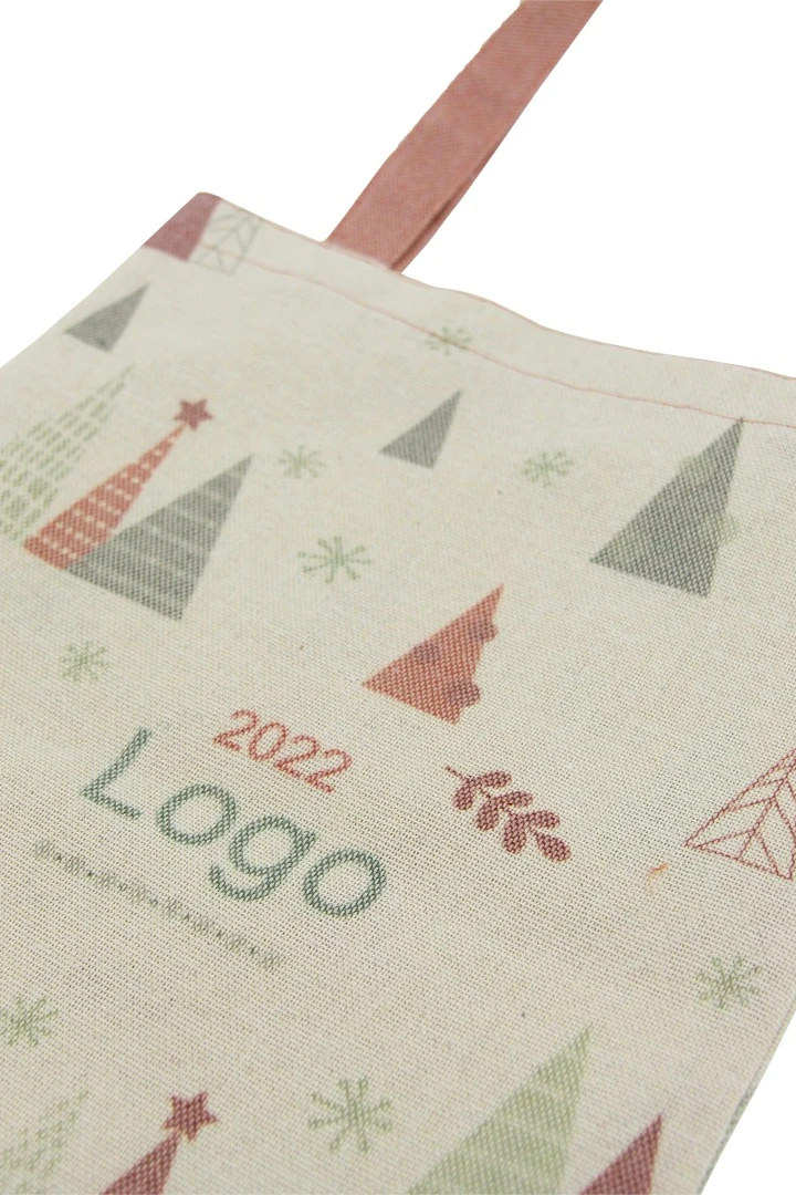 Сумка Эко Колор из двунитки 30х40 см, печать с двух сторон "Christmas trees"#2