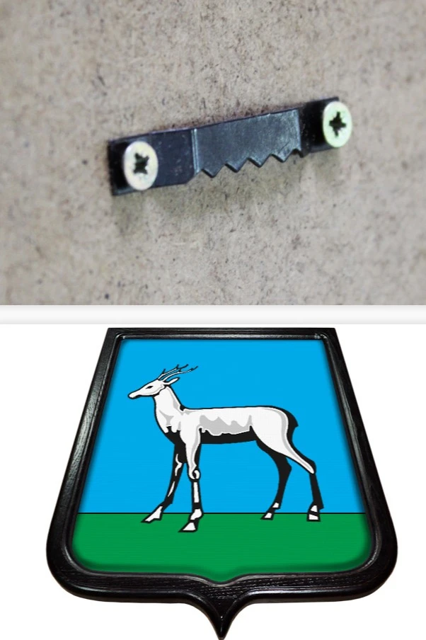 Купить Герб Самары 35х43 см печатный темная рамка Купить Герб Самары 35х43 см печатный темная рамка