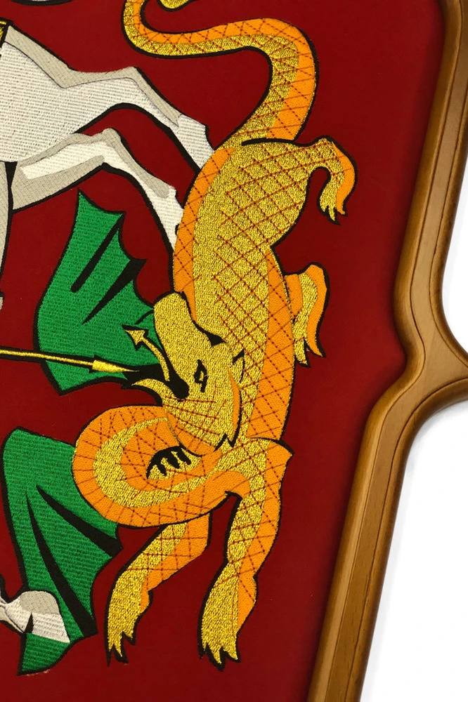 Герб Московской области 53х61 см, вышитый#1