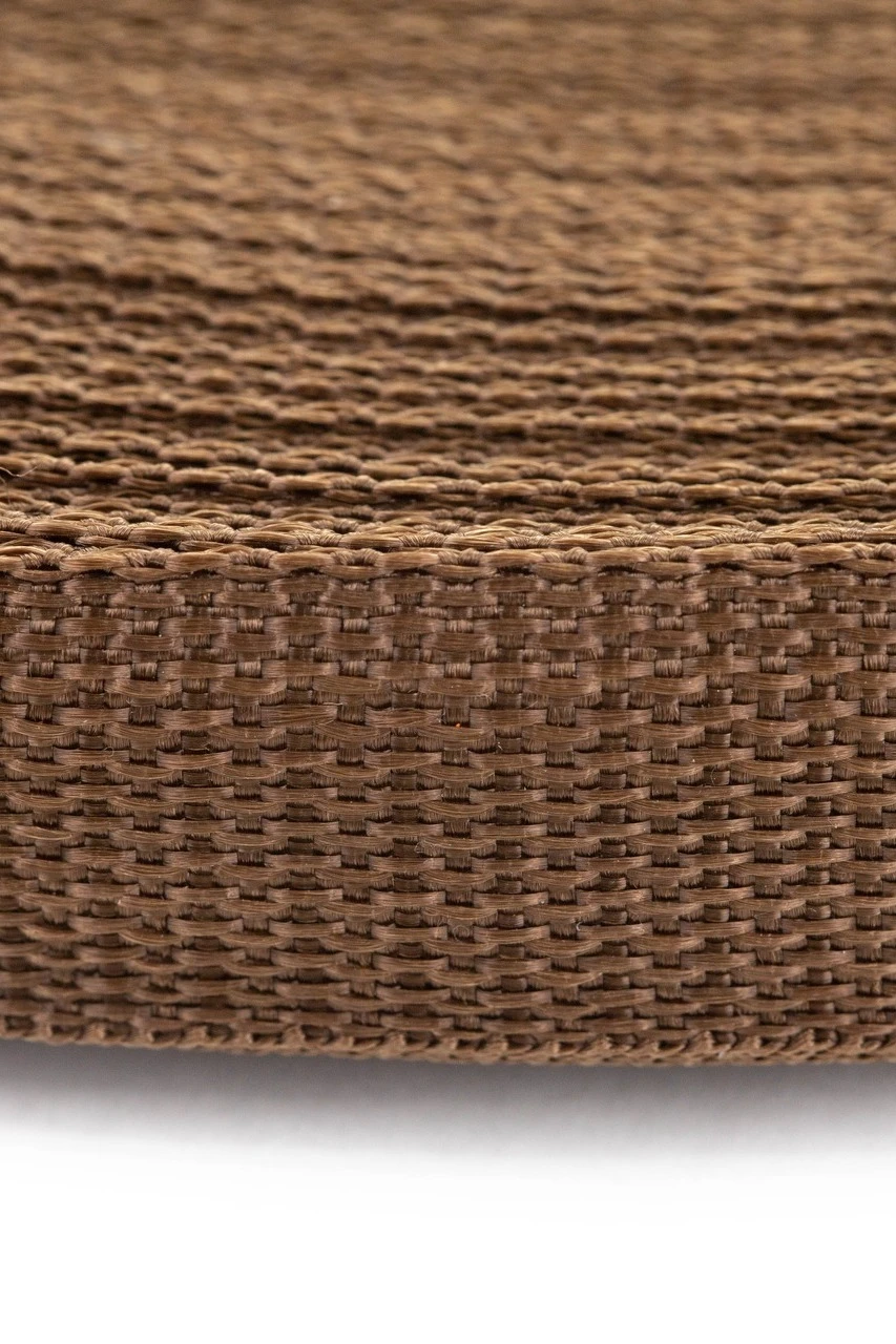 Лента ременная ширина 3 см, oднотонная коричневая#2