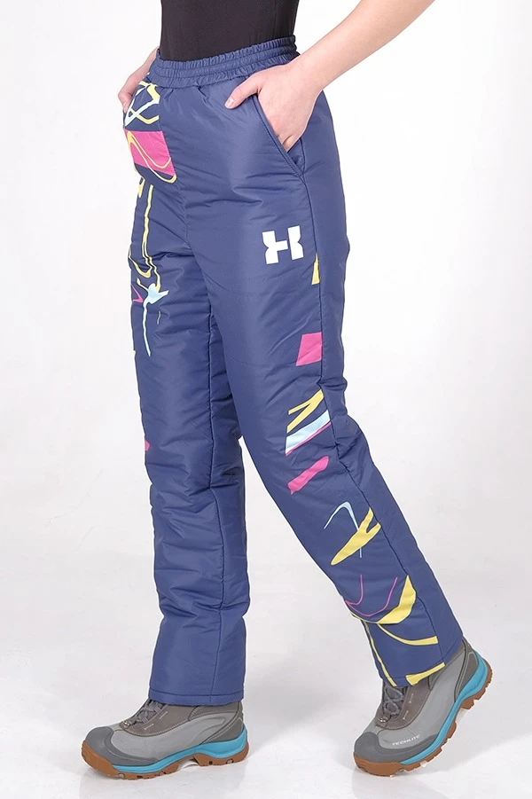 Брюки Слайд на синтепоне унисекс, с полной запечаткой "Plosion"#1