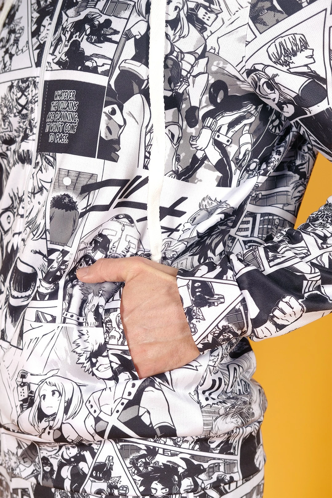 Балахон Ронни унисекс из адидаса с полной запечаткой "Manga"#3