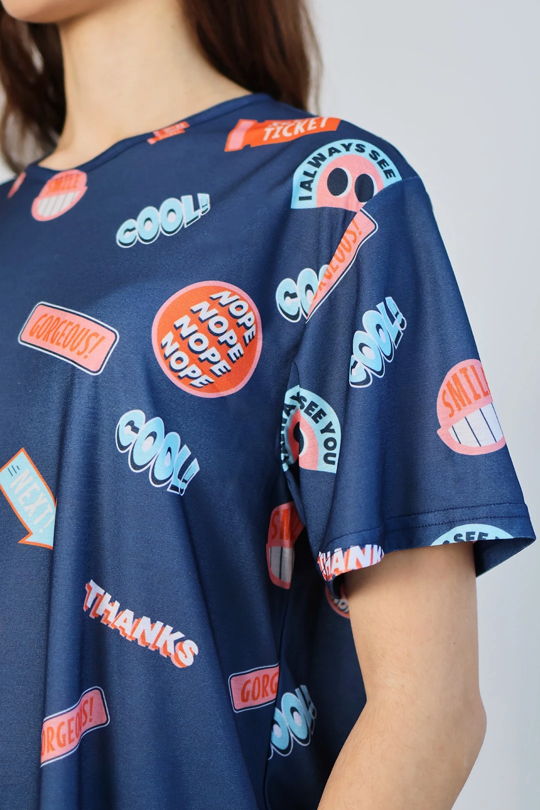 Футболка Гэлэкси женская из кулирной глади с полной запечаткой "Forward"#2 Футболка Гэлэкси женская из кулирной глади с полной запечаткой "Forward"#2