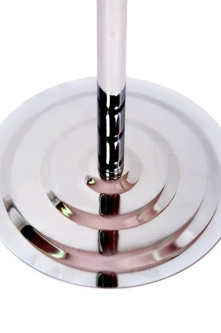 Основание Круг стальное хромированное фигурное под серебро на 1 шток, Ø 32 см#1