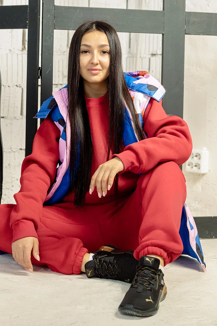 Жилет Диего на синтепоне с капюшоном унисекс, с полной запечаткой "Labra"#3