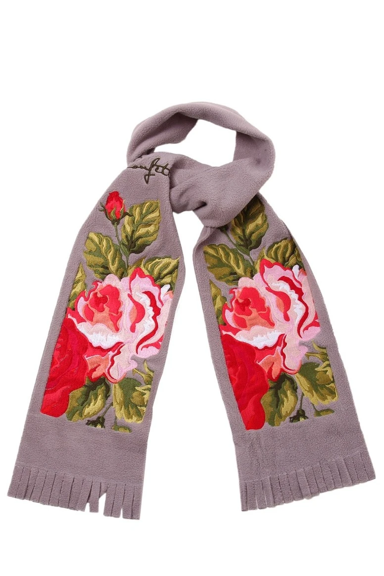 Шарф флисовый однослойный 15х150 см, однотонный "Confetti"#5