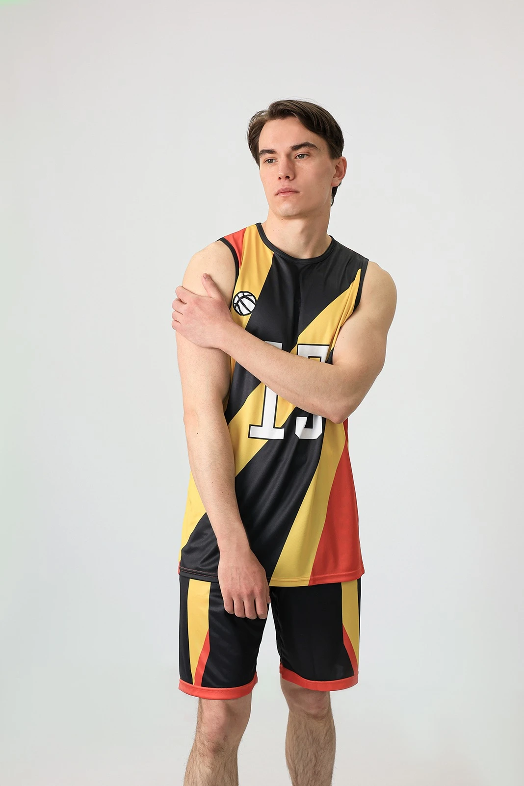 Баскетбольная форма Рассел мужская с полной запечаткой "Strength 15"#5