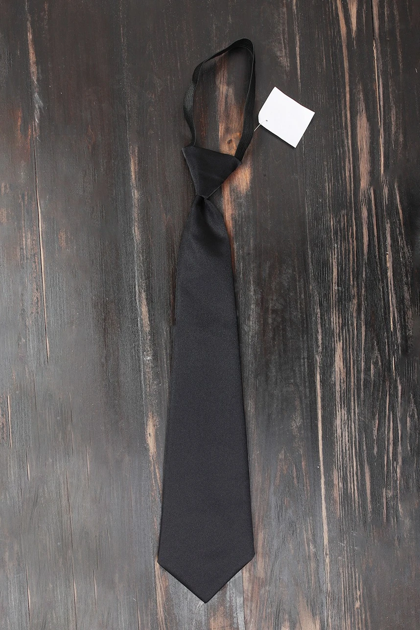 Купить галстук Тайм однотонный черный Купить галстук Тайм однотонный черный