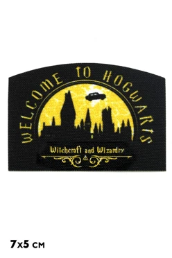 Купить шеврон Фигурный печатный 7х5 см "Welcome to hogwarts"