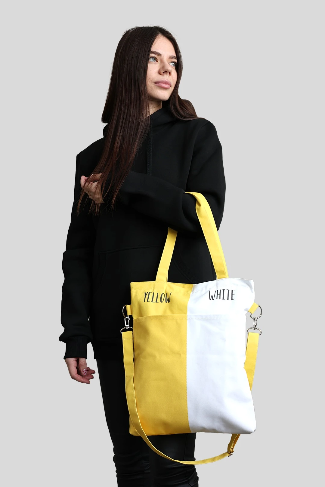 Сумка Эдит из саржи 33х38х4  см, с полной запечаткой#1