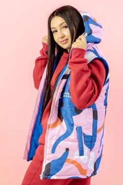 Купить жилет Диего на синтепоне с капюшоном унисекс "Labra"