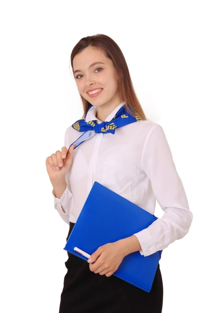 Купить косынку "ЛДПР" треугольную из цветного шелка