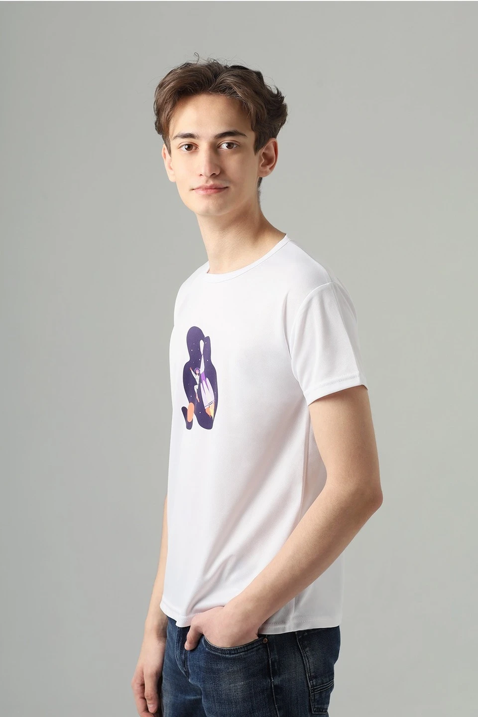 Футболка Джелл унисекс однотонная (полиэстер)#3