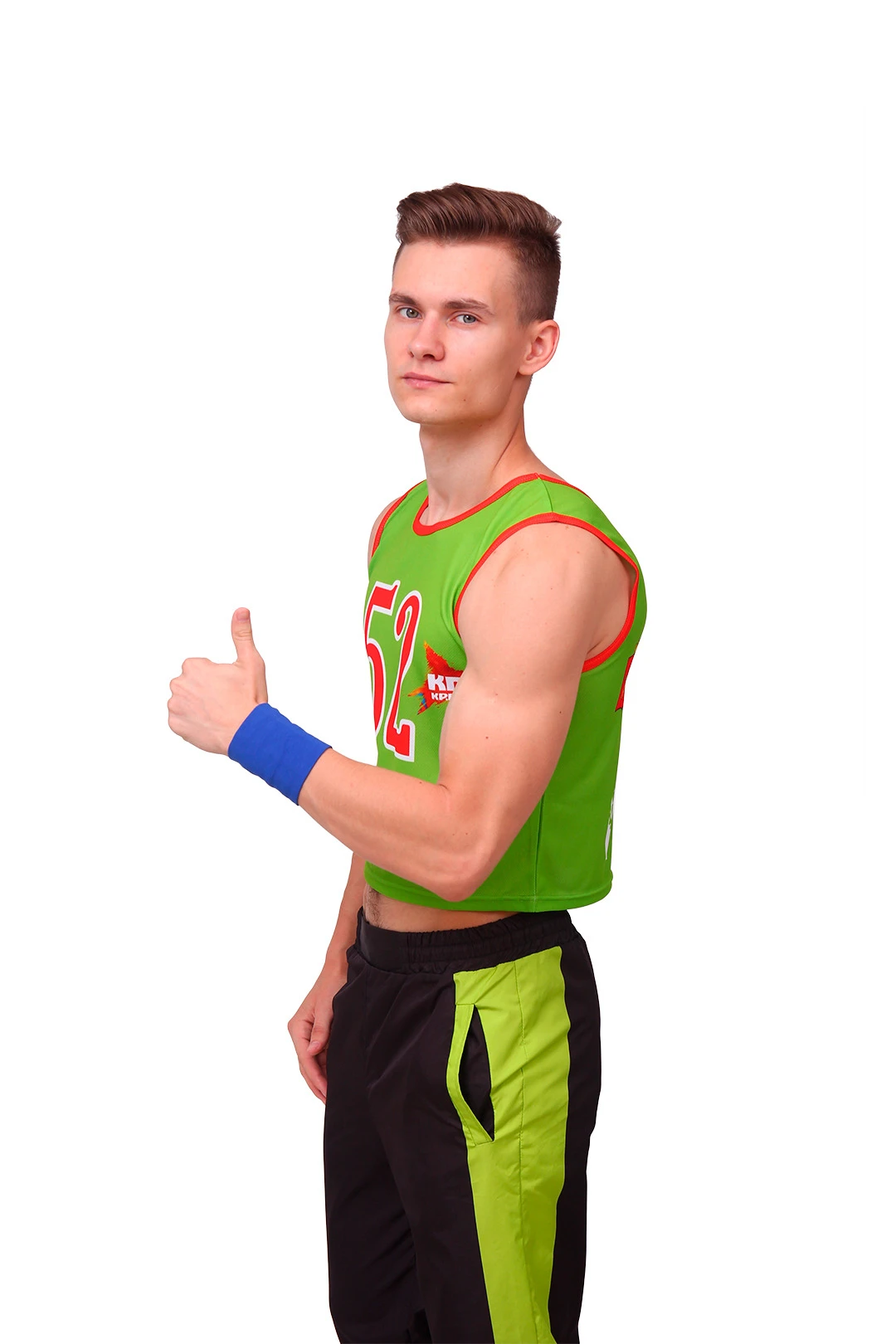 Купить напульсник трикотажный синий 9х9 см