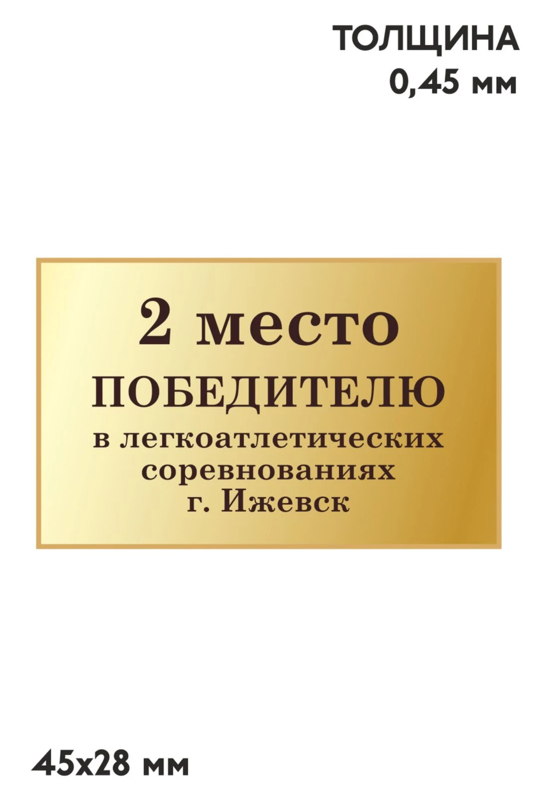 Купить шильд прямоугольный 45x28 см