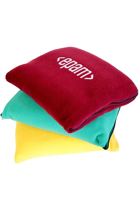 Плед Трансформер (плед-подушка) флисовый 120х155 см, однотонный#6