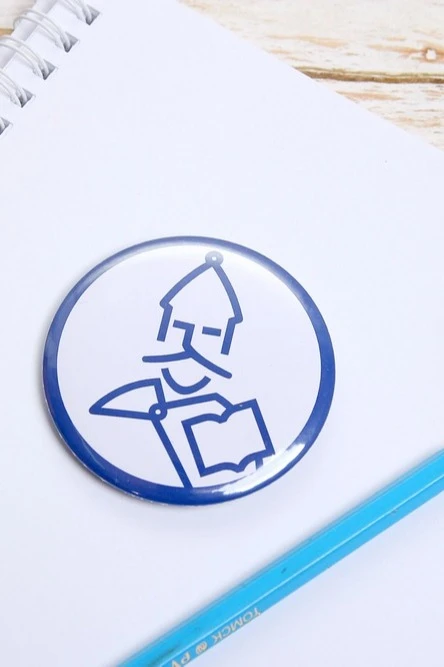 Значок закатной диаметр 58 мм, с принтом "Hero"#2