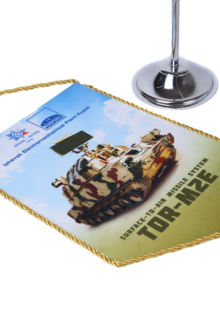 Вымпел Угол печатный из атласа со шнуром и кистью, 15х22 см "TOR-M2E"#4