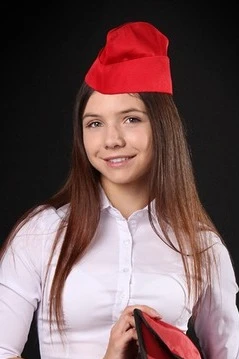 Купить пилотку Небо фигурную, красная