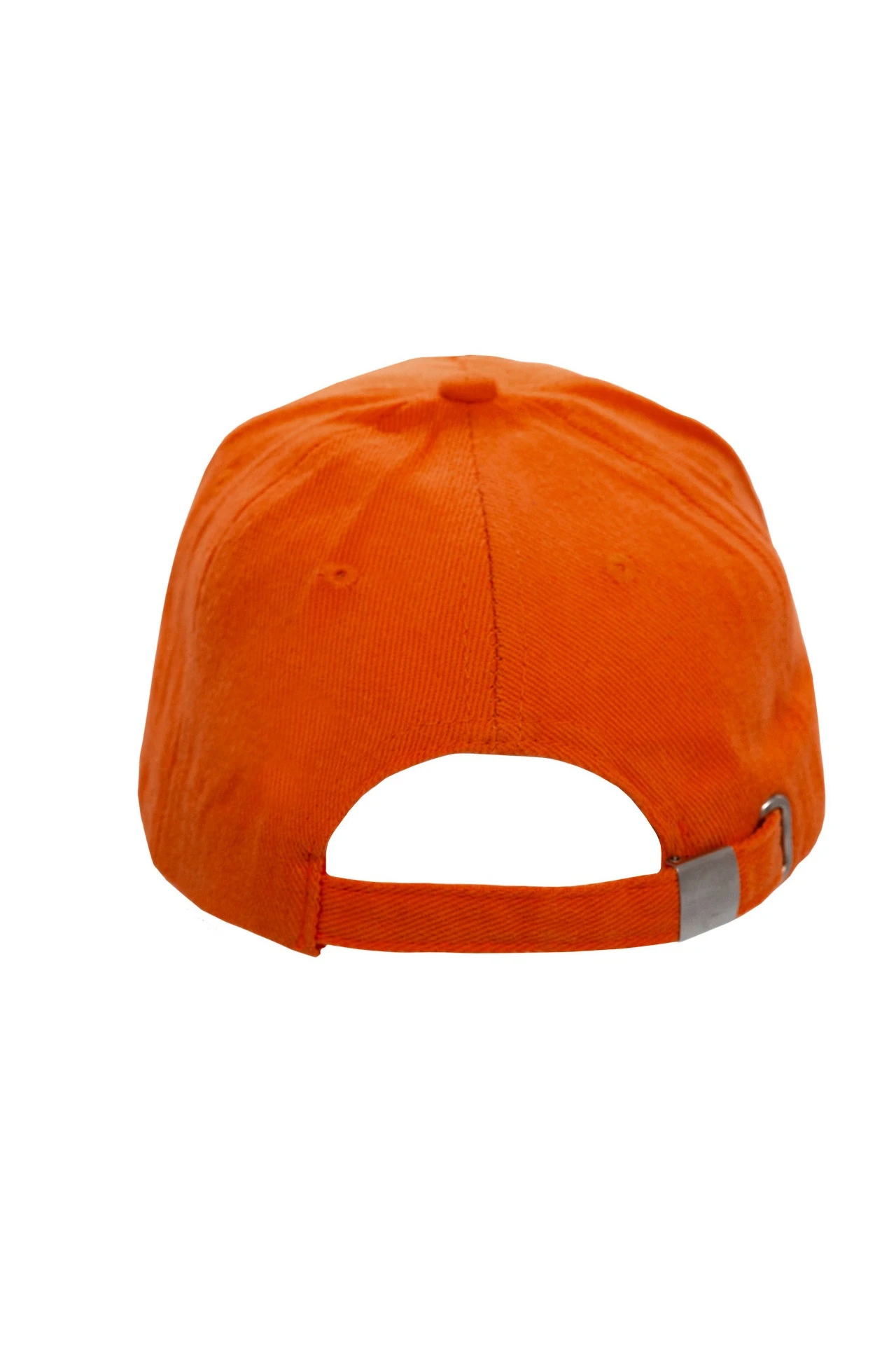 Бейсболка Спайк пятиклинка взрослая, однотонная оранжевая (хлопок)#1