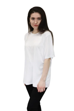 Футболка Нова оверсайз из примы унисекс, белая#1