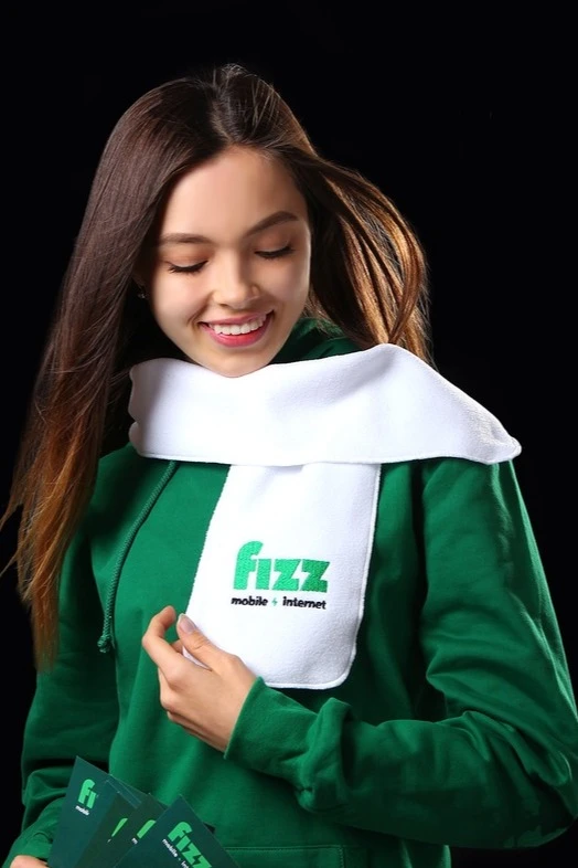 Купить шарф флисовый 15х100 см (однослойный) "Fizz"