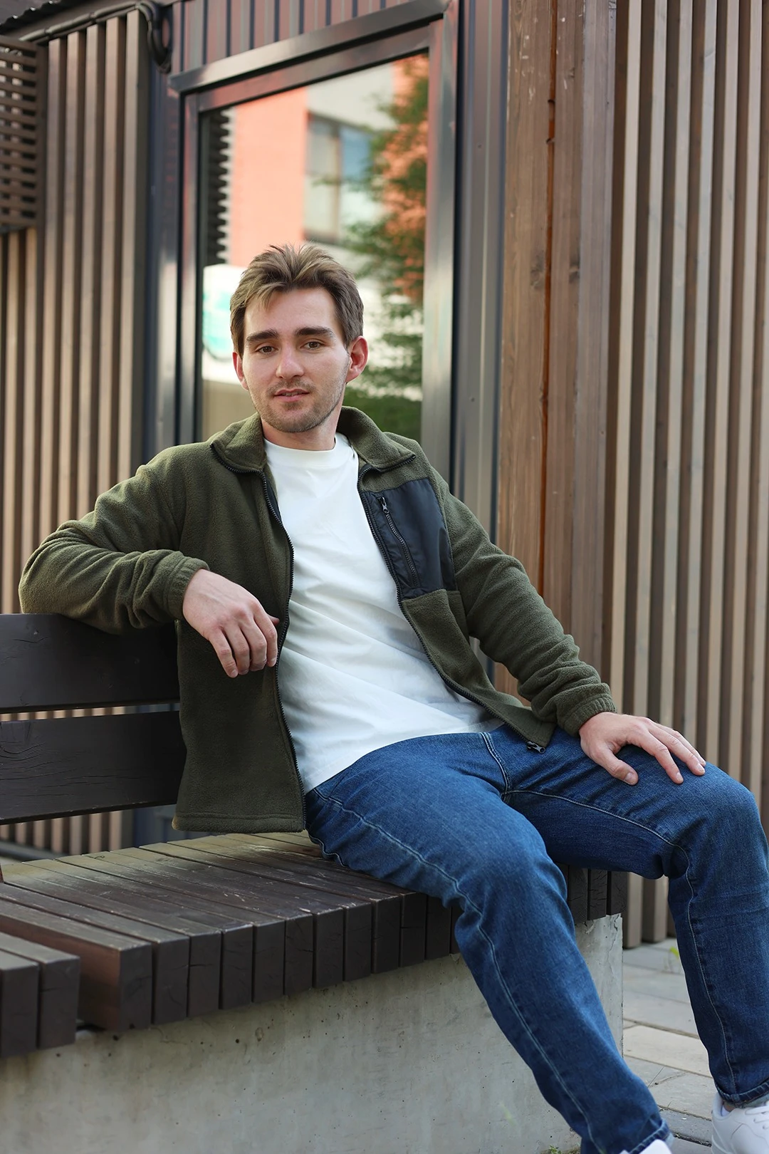 Толстовка Касл флисовая унисекс, однотонная#1