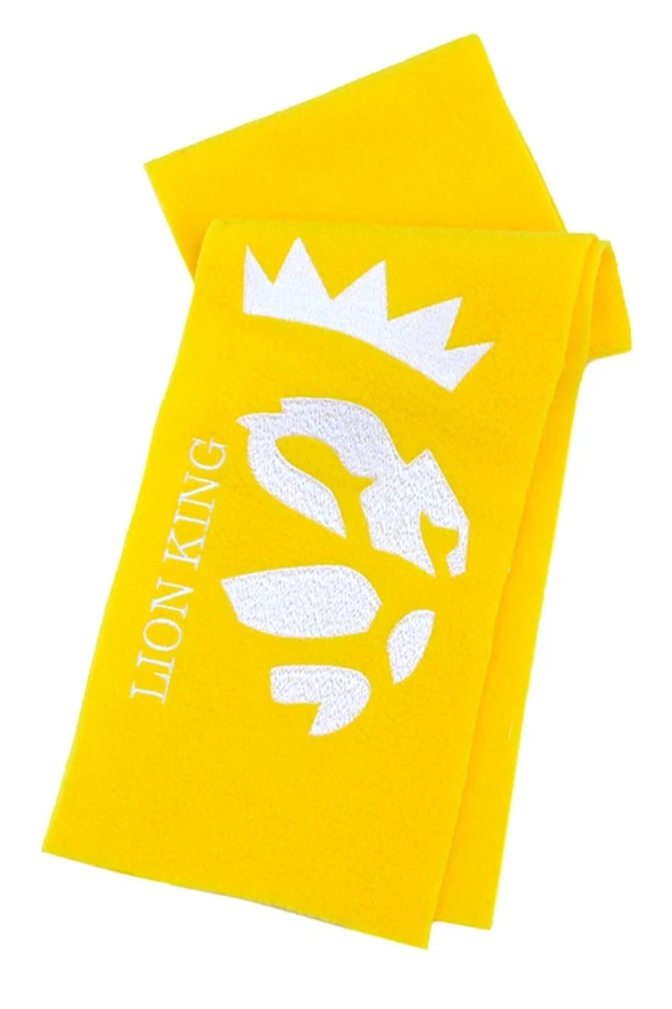 Шарф флисовый однослойный 15х100 см, однотонный "Lion king"#4