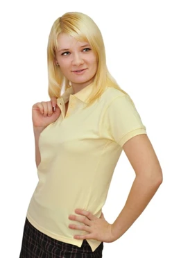 Купить футболку поло Престиж женскую слоновую кость