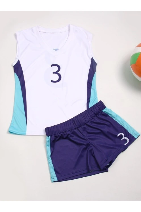 Волейбольная форма Изи женская с полной запечаткой "3"#3