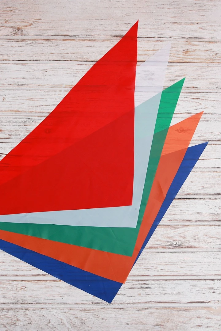 Косынка Лолла из шелка расцвечивания 65х65х95 см, однотонная#6