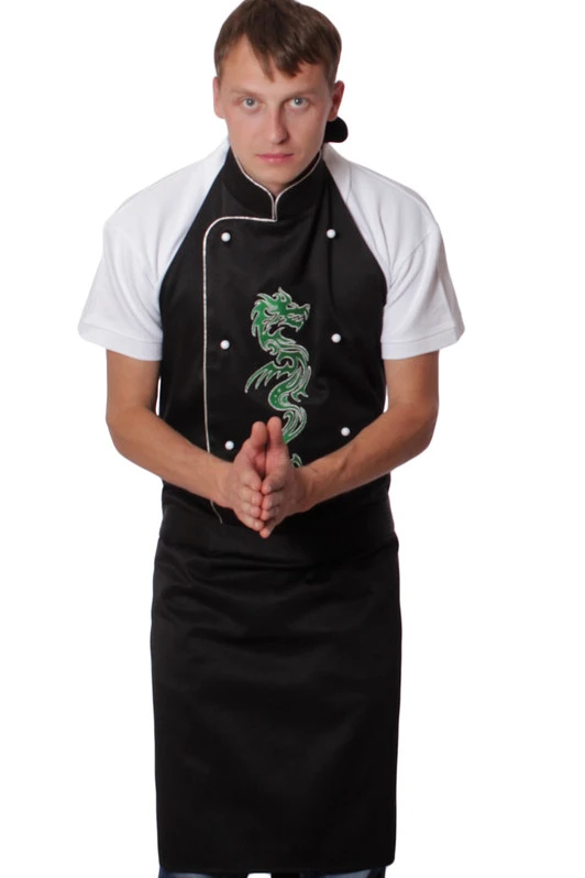 Купить Фартук однотонный Бейкер (из греты) "Green Dragon"
