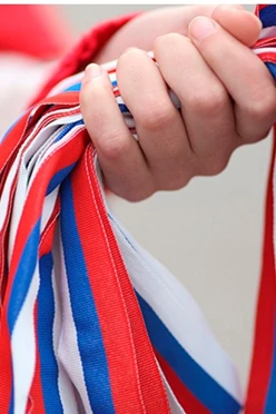 Лента триколор 50 см, шириной 3,5 см#1