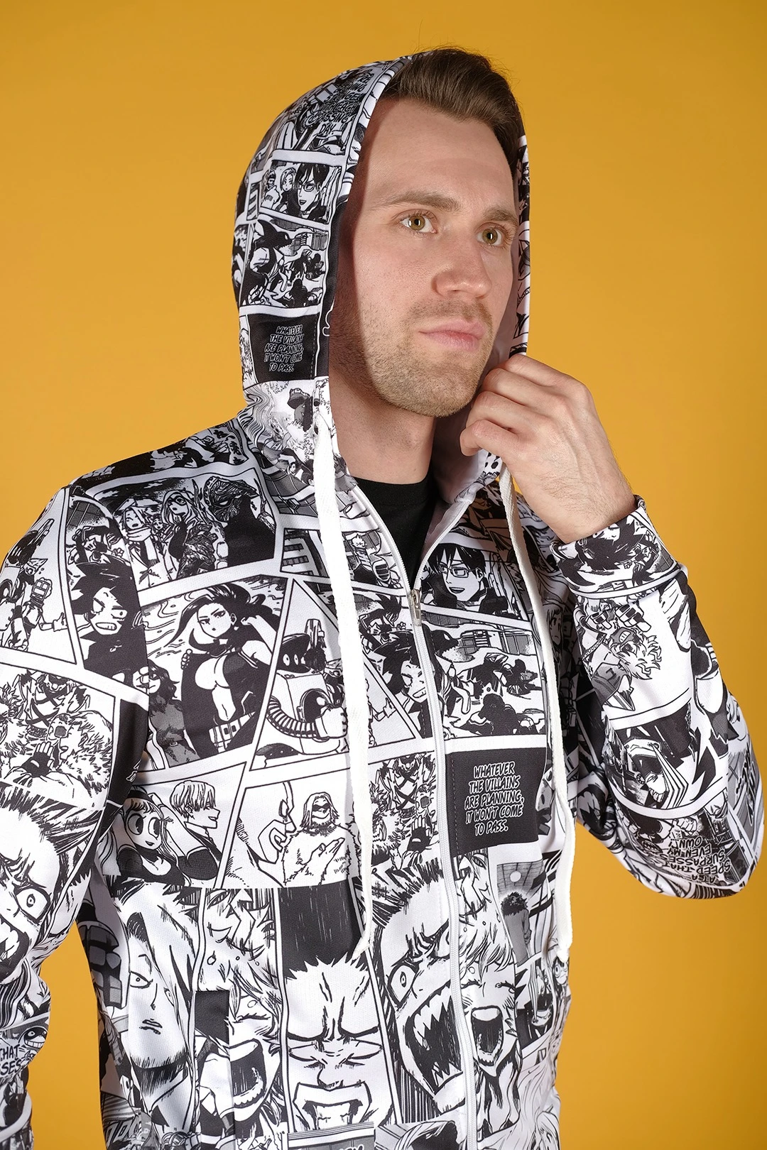 Балахон Ронни унисекс из адидаса с полной запечаткой "Manga"#1