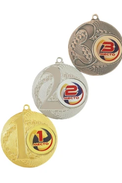 Медаль металлическая ИК5003 50мм с шильдом 25мм#1