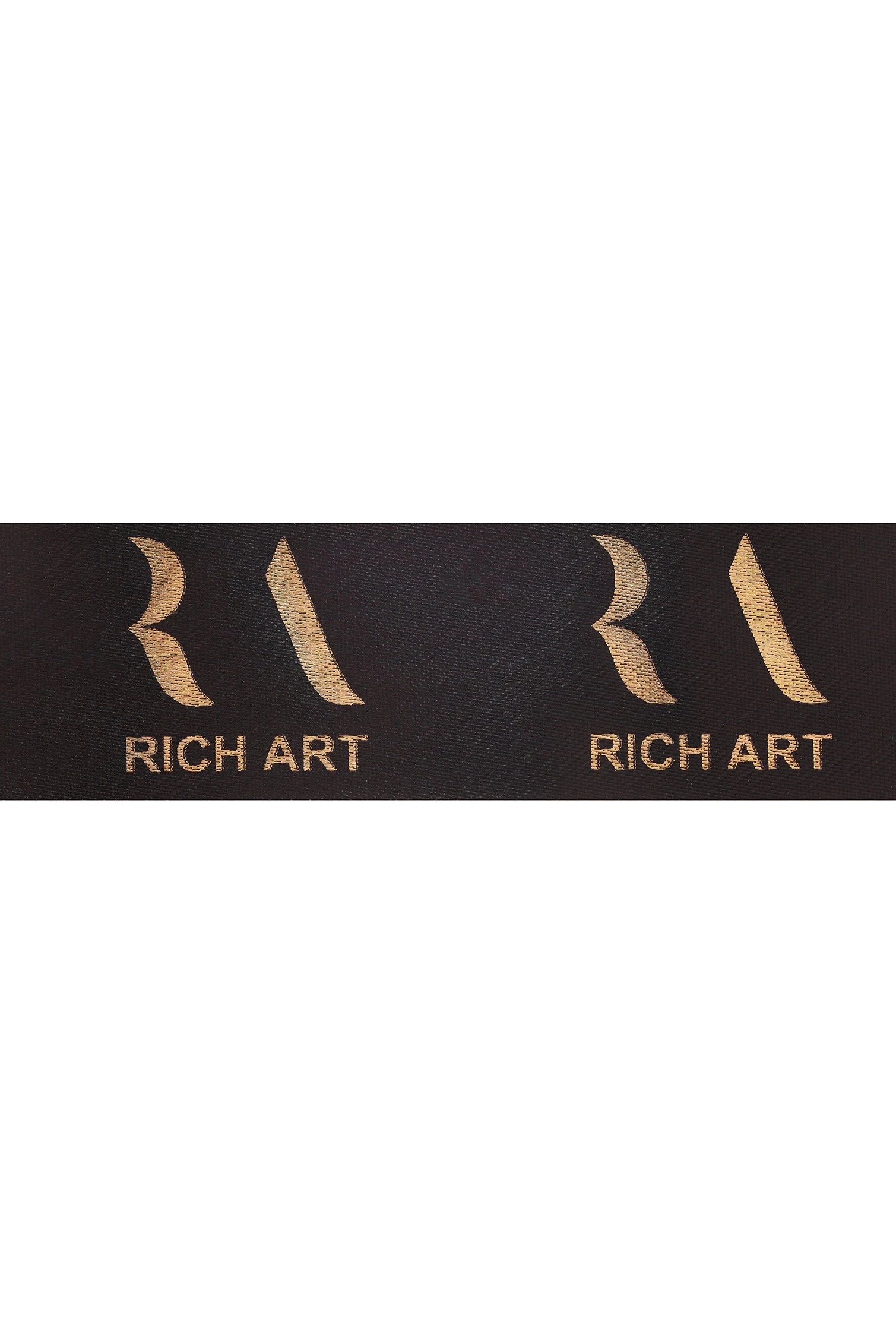 Купить ленту сатин ширина 2,5 см черную, печать золотом с одной стороны