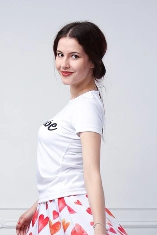 Футболка Астер из примы женская, однотонная "Happiness"#2